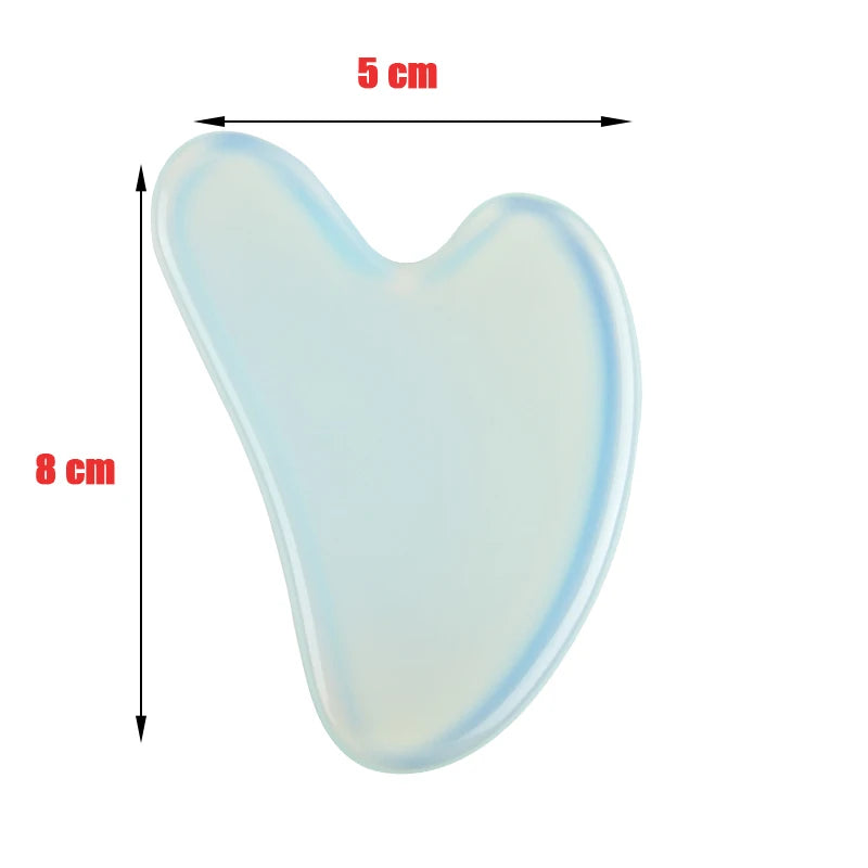 Gua Sha alat od prirodnog žada i ružičastog kvarca – masažer za lice i vrat za lifting kože i smanjenje bora