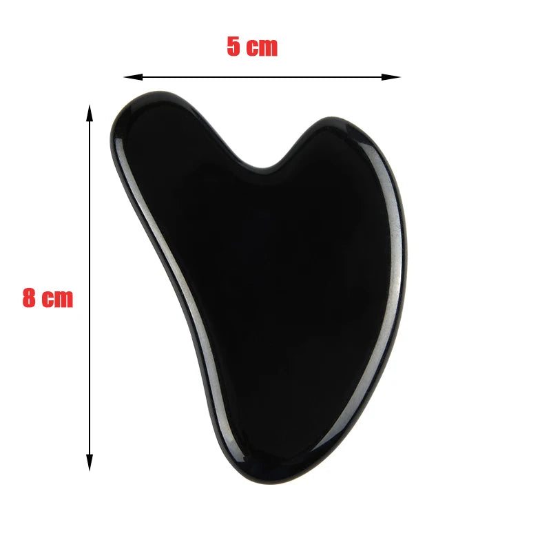 Gua Sha alat od prirodnog žada i ružičastog kvarca – masažer za lice i vrat za lifting kože i smanjenje bora