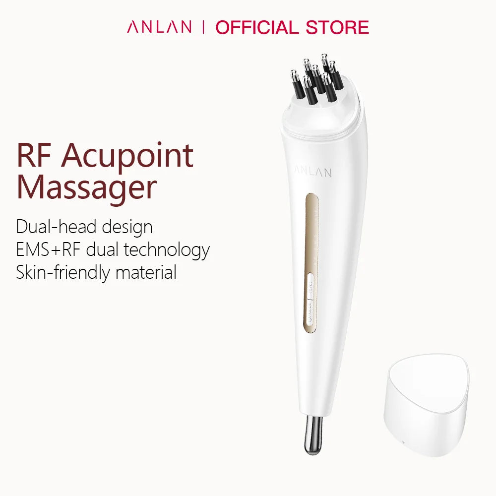 ANLAN RF i EMS masažer za lice – uređaj s dvostrukom glavom za zatezanje kože i njegu lica