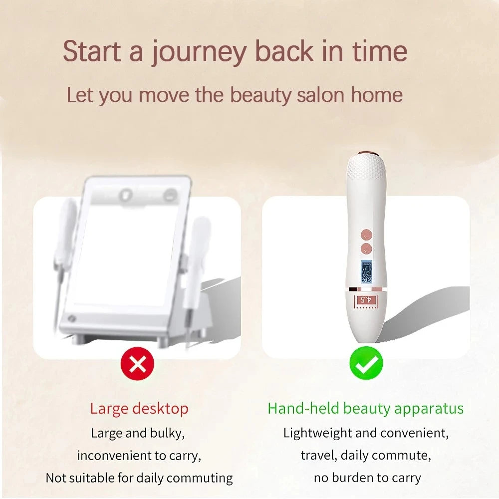 7D Mini HIFU Ultrasonic Face Lifting Device