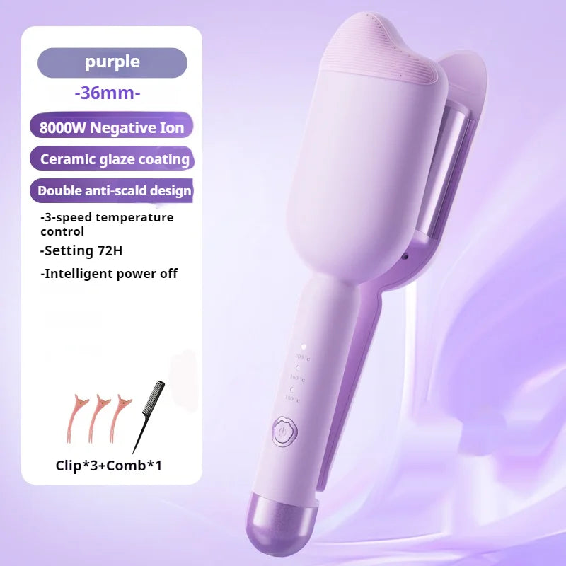 Keramički uvijač za kosu 36 mm – električni uvijač za velike i dugotrajne valove