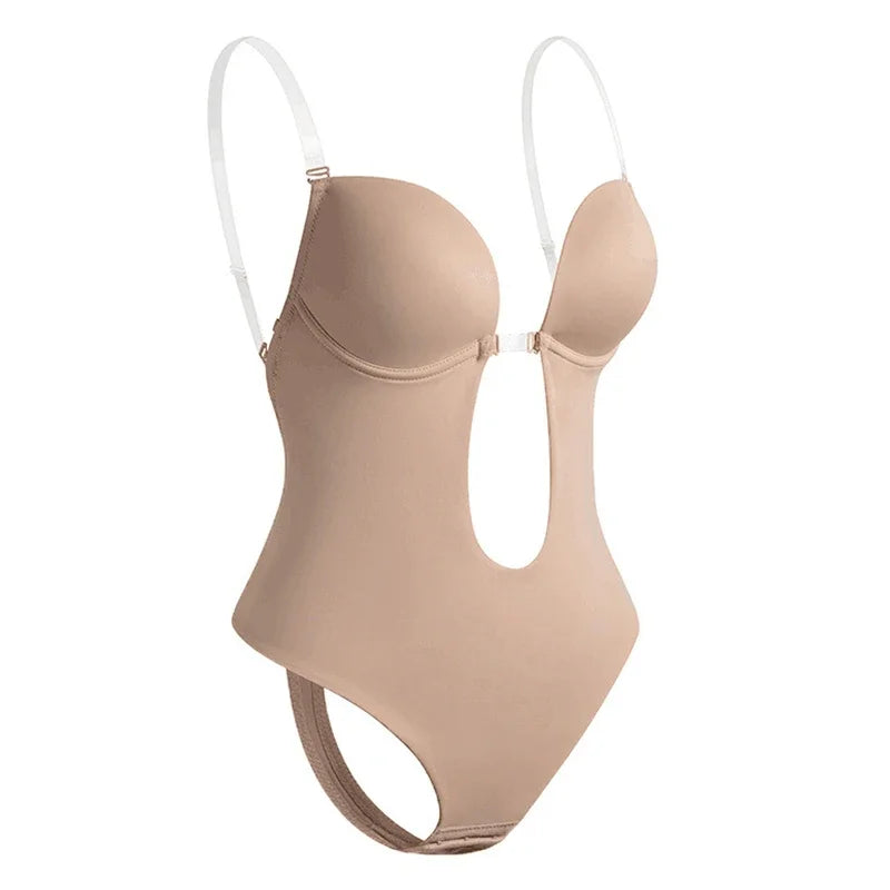 Nevidljivi shapewear bodysuit bez leđa – oblikovanje tijela i stezanje trbuha