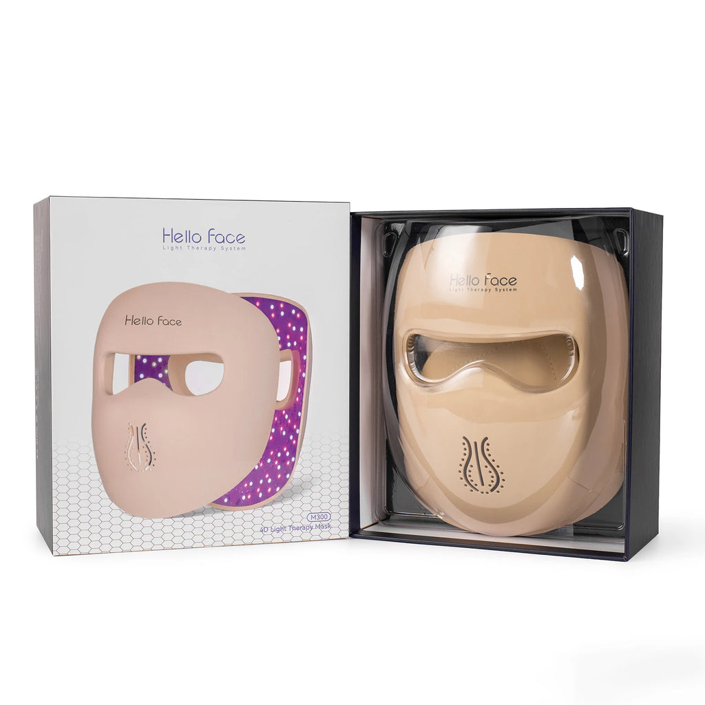Hello Face M300 LED maska za lice – 4D svjetlosna terapija s baterijom 3000mAh i silikonom koji prianja uz kožu